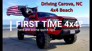 4x4 Beach Driving on Carova Beach NC OBX [upl. by Crabb]