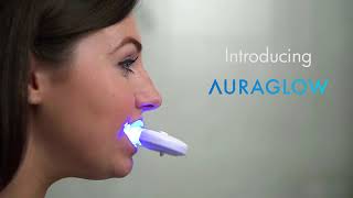 AuraGlow Teeth Whitening Kit LED Light [upl. by Arakihc211]