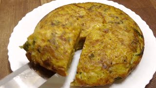 Spanish Omelette Recipe  Easiest Breakfast Recipe  Tortilla De Patata [upl. by Rebekah]