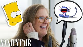 Nancy Cartwright Bart Simpson Improvises 8 New Cartoon Voices  Vanity Fair [upl. by Ianteen137]