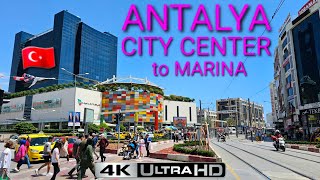 🇹🇷 TURKEY ANTALYA 4K City Center Steet walking MAY 2023 4K 60FPS HDR no commentary [upl. by Krell]