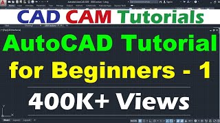 AutoCAD Tutorial for Beginners  1 [upl. by Aititel]