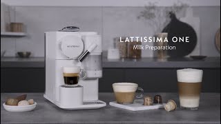 Lattissima One  One Touch Cappuccino  how to [upl. by Hogen708]