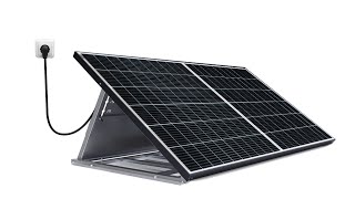 selfPV Easy Solar Kit  Aufstellen Ausklappen Anschließen [upl. by Nekcerb730]