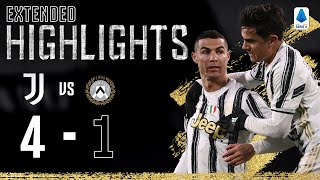 Juventus 41 Udinese  Clinical Finishing from CR7 Dybala amp Chiesa  EXTENDED Highlights [upl. by Adnilym201]