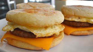 Homemade McDonalds Egg McMuffin  Egg McMuffin Recipe [upl. by Idzik]