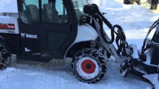 Bobcat Toolcat 5600 High Flow w SB240 Snowblower [upl. by Fifine]