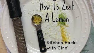 How To Zest A Lemon The EASY Way [upl. by Bonny]