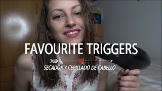 Favourite triggers secador y cepillado de cabello 8 ASMR en español [upl. by Imer]