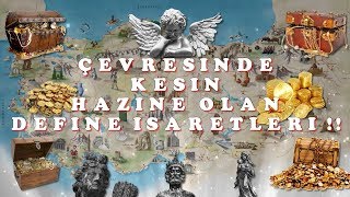 ÇEVRESİNDE HAZİNE BULUNAN DEFİNE İŞARETLERİ [upl. by Allenad]