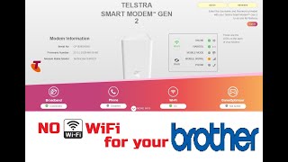 Making Old Brother MFC WiFi Printers Connect to New Telstra Smart modem GEN 2 WiFi Routers [upl. by Miarzim964]