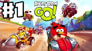 Angry Birds Go Gameplay Walkthrough Part 1  Red and Stella at the Seedway iOS Android [upl. by Burrow506]