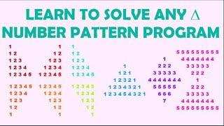 How to solve any number pattern program in Java [upl. by Amla]