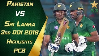 Pakistan vs Sri Lanka 2019  3rd ODI  Highlights  PCB [upl. by Ahsatsana826]