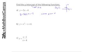 How to Find the y intercept [upl. by Estelle]