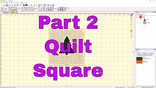 Embrilliance Tutorial PART 2 Embroidered ITH Holiday Quilt Square [upl. by Wiese]