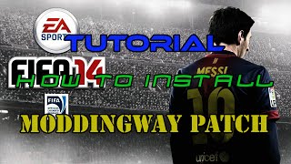 TUTORIAL HOW TO INSTALL MODDINGWAY PATCH TO FIFA 14 PC with commentary [upl. by Tiffanie]