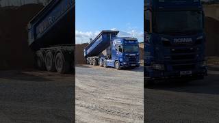 JKR SCANIA R660 Y5JKR Dumping Sand At Balmedie JKR Quarry Sped Up [upl. by Esineg]