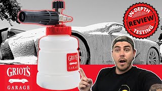 Griots BOSS FOAM CANNON Review  Best Foam Cannon for Car Detailing  Car Wash tools and tips [upl. by Pilif]