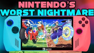 「Nintendos Worst Nightmare  ROG Ally EMULATES NINTENDO SWITCH」 [upl. by Ennaihs]