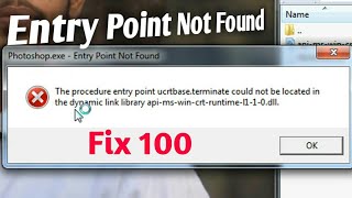 The procedure entry point ucrtbaseterminate could not be located in the dynamic link library apims [upl. by Mundford]