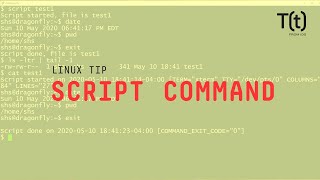 How to use the script command 2Minute Linux Tips [upl. by Anneh]