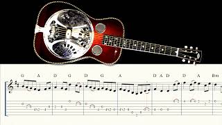 Resonator Guitar  OCarolans Planxty Georges  Open G Tuning GBDGBD [upl. by Aranaj879]