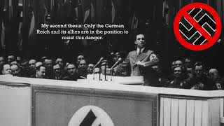 Joseph Goebbels Total War Speech The Complete Uncensored Version with English Sub [upl. by Olegna]