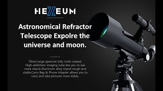 HEXEUM Telescope 70mm Aperture 500mm shorts camera [upl. by Haman]