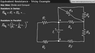 Equivalent Resistance  Tricky Example [upl. by Ammann]