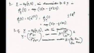 Mod01 Lec03 Multivariate normal distribution  I [upl. by Heyer]