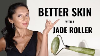 Facial Jade Roller Tutorial for Skin Headaches and Lymphatics [upl. by Nosna605]