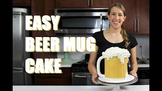 Beer Mug Cake  CHELSWEETS [upl. by Novaelc]