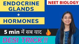 Tricks to Remember All Endocrine Glands and Hormones  NEET BIOLOGY [upl. by Beard571]