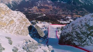 Le nuove piste per i mondiali di Cortina 2021 tra droni e GoPro [upl. by Hirschfeld]