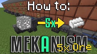 How to Mekanism  5x YOUR ORES Minecraft 1165 [upl. by Aihselef]