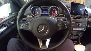 2018 Mercedes Benz GLS 450 How To Retract The Electric Rear Parking Brake [upl. by Mackintosh]