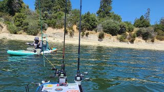 Paddleboard Fishing Lake Silverwood [upl. by Ardnuahs]