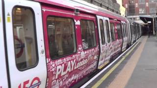 Circle Hammersmith and City and Metropolitan Line Trains at Barbican [upl. by Jurkoic520]