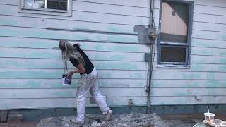 Painting Wood Siding Clapboard [upl. by Ferrel]