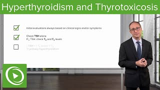 Hyperthyroidism and Thyrotoxicosis – Endocrinology  Lecturio [upl. by Alyel215]