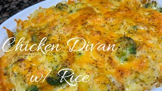 Chicken Divan w Rice  Cheesy Chicken amp Broccoli Casserole  Comfort Food Recipe [upl. by Harte]