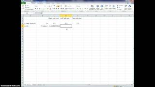 PValue in Excel for tdistributions [upl. by Fagen]