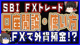 【SBI FXトレード】口座開設・使い方【FXで外貨預金】 [upl. by Gnay]