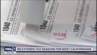 Tax deadline extended in California [upl. by Elrae]