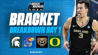 NCAA Tournament Bracket Day 1 Recap Oakland KNOCKS OUT Kentucky I March Madness I CBS Sports [upl. by Aurora]