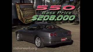 Motorweek 1999 Ferrari 550 Maranello Road Test [upl. by Allez561]