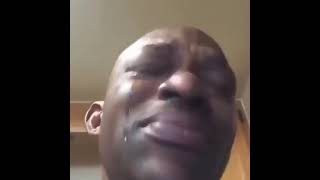 Black Man Crying Video Meme Template [upl. by Amilah843]