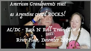 ACDC  Rock N Roll Train  ROCK LIVE IN ARGENTINA  Grandparents from Tennessee USA reaction [upl. by Nina564]