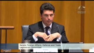 Senator Ludlam asks Defence about Australias drawdown from Afghanistan [upl. by Anirdnaxela]